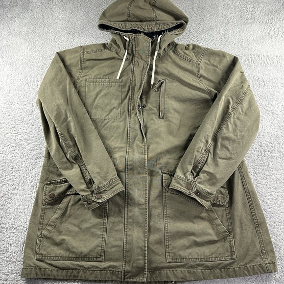 Duluth Trading Jacket Womens 2x Can-Do Canvas Barn Coat Military Utility Heavy - Picture 2 of 13